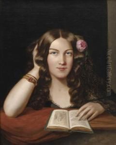 Madchen Mit Liebesroman by Johann Baptist Reiter