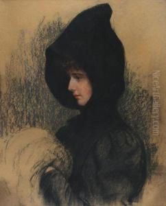 Portret Mlodej Kobiety by Stanislaw Rejchan