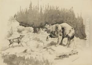 Trapped In The Wilderness by Frederic Remington
