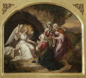 Ihren Salbgefasen Vor Dem Engel Am Grabe Christi