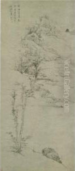 Trees By The Mountain Stream - view 1