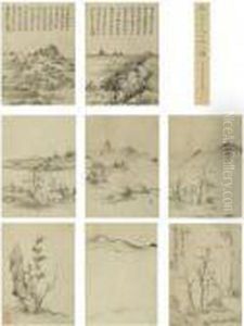 Landscapes After Song Masters by Hong Ren