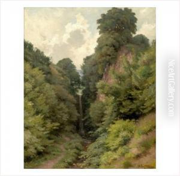 La Cascade De Rossignol A Grasse (alpes Maritimes) - view 1