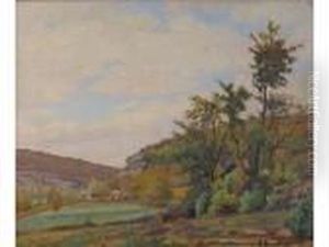 Paysage De Lorraine En Automne by Alfred Renaudin