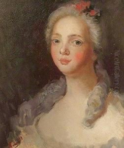 Madame De Pompadour.
Oleo Sobre Lienzo. 54 X 45 Cms by V. Renault