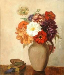 Still Life Offlowers by Joseph Fred. Percy Rendell