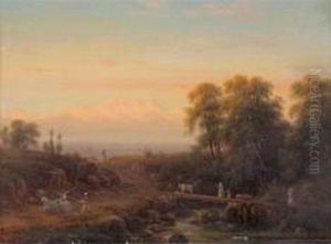 Paesaggio Campestre Con Figure