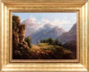 Paesaggio Delle Alpi(valle Sasna) by Giovanni Renica