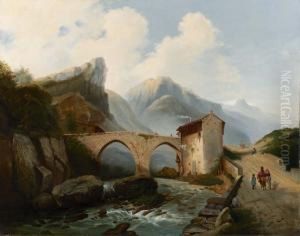 Ponticello Sul Torrente by Giovanni Renica