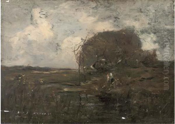 Figures In A Stormy Landscape - view 1