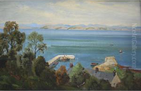 Corrie, Arran, Looking To Bute - view 1