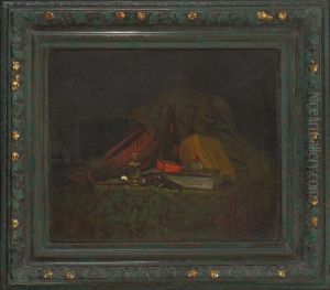 Stillleben Mit Buchern. by Antony Eugene Renouard