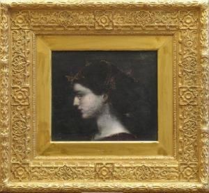 Jeune Femme Orientale De Profil by Jacques Renout