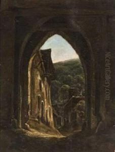 Porte D'une Ville Gothique. by Charles Renoux