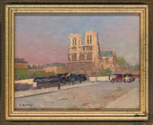 Notre Dame At Sunset