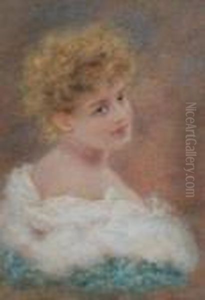 Portrait Study Of A Young Girl - view 1