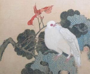 Dove On Rockwork by Huichang Renxiong