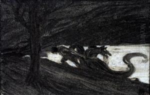 Herakles Bringt Kerberos An Die Oberwelt by Alfred Renz