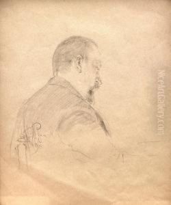 Portrait Of The Composer Alexander Konstantinovich Glazunov