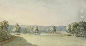 The Gardens At Buckingham Palace by Humphrey Repton