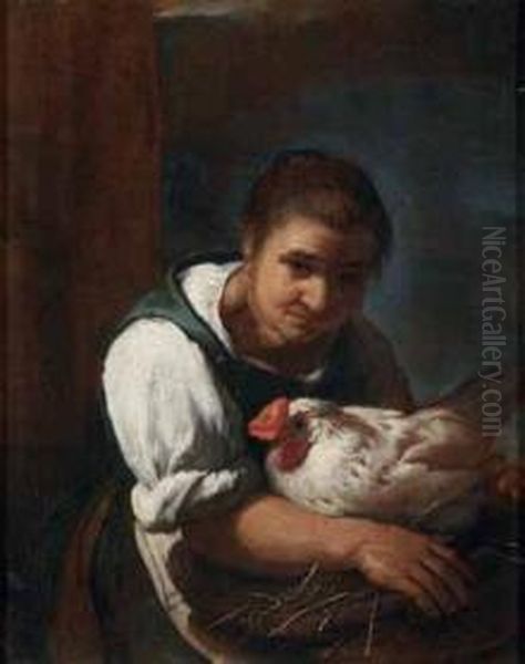 Contadina Con Gallina - view 1
