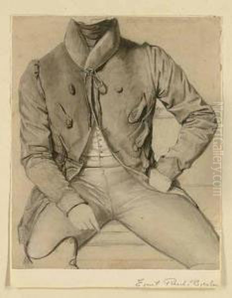 Zugeschrieben. Sitzender Mannlicher Torso In Tracht Des18 - view 1