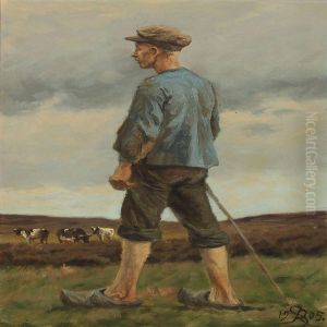Peasant Boy. by Johannes Resen-Steenstrup