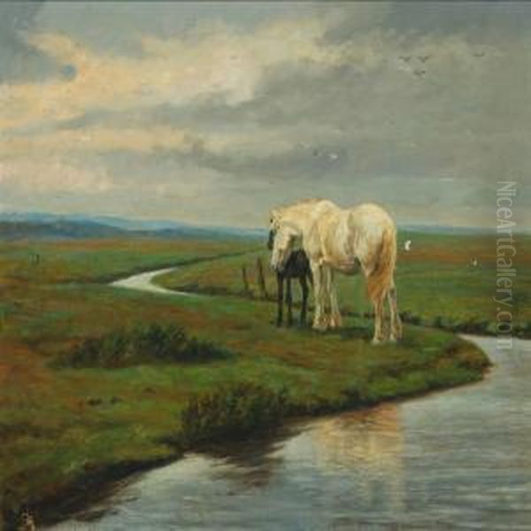 Landscape With Horses - view 1