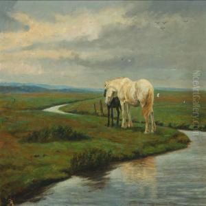 Landscape With Horses