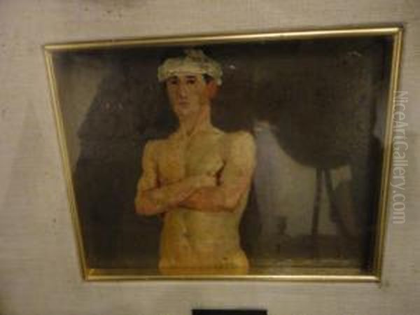 Lottatore Con Lebraccia Incrociate - view 1