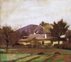 Nagybanya Landscape With The Kereszthegy In The Background