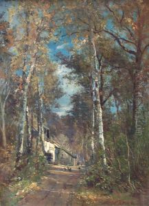 Birken Gesaumter Weg by Karl Lorenz Rettich