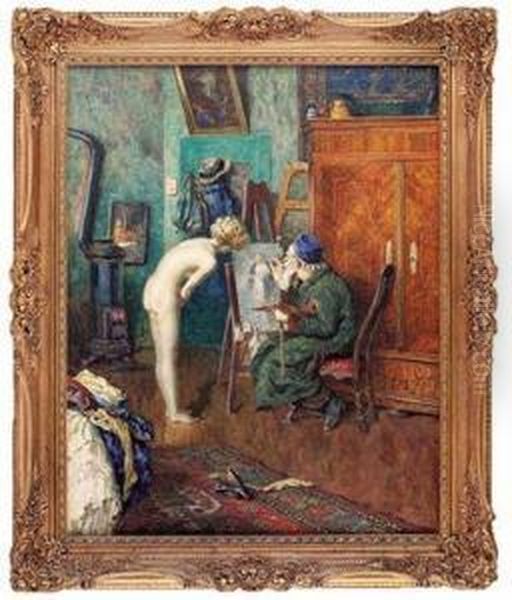 Das Aktmodell Im Atelier Des Malers - view 1