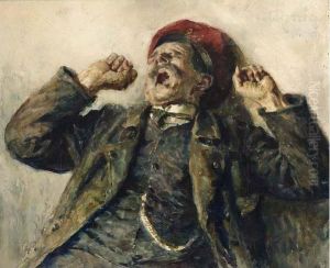 A Man Yawning by Heinrich Rettig