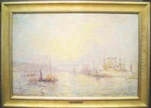 Battleships On Hudson, Prince Louis Of Battenberg Visit