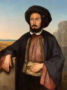 Portrait D'homme En Costume by Andre Revel