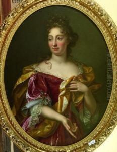 Portrait De Femme A La Robe Rouge
Toile Ovale by Gabriel Revel