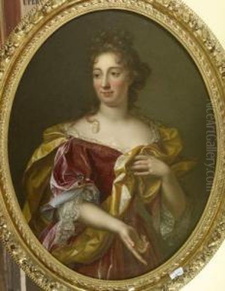 Portrait De Femme A La Robe Rouge - view 1