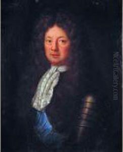 Portrait D'homme En Cuirasse Avec Une Lavalliere by Gabriel Revel