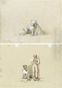 Pomeranians by Calvert Richard Jones