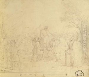 Pharamond Eleve Sur Le Pavois Par Les Francs by Pierre Henri Revoil