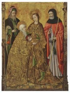 The Visitation With Saints Zacharias And Joseph The Visitation With Saints Zacharias And Joseph