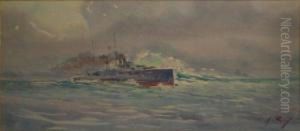 Le Navire De Guerre by Alphonse Rey