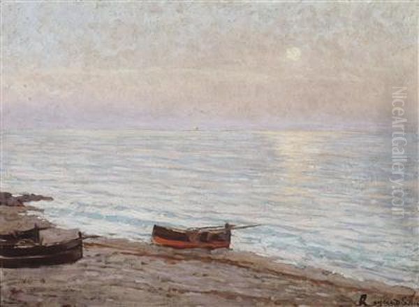 Sunset Over A Maritime Landscape - view 1