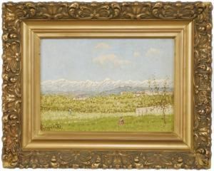 Paesaggio Con Figure by Enrico Reycend