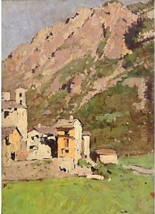 Paesaggio Piemontese by Enrico Reycend