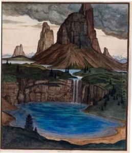 Landscape With Clouds by Herbert Reyl-Hanisch
