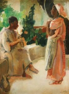 Sur La Terrasse by Francois Reymond