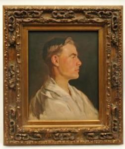 Profile Portrait Of A Young Man by Frederick George Reynolds