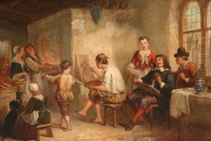 Posing For The Artist by Hendricus Engelbertus Reijntjens